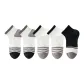 2 Black Gray Pinstripe+2 White+1 Black