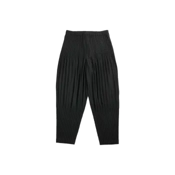 Homme Plissé Issey Miyake Casual Pants Men's Black
