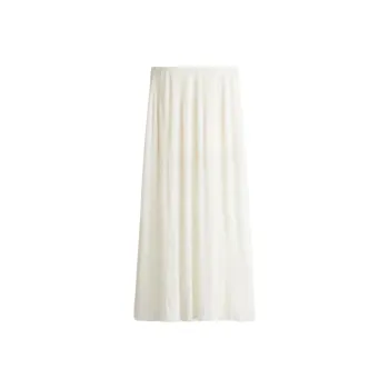 H&M Knit Long Skirts Women's White