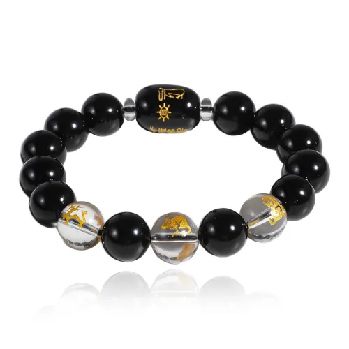 FOREVER MELODY Obsidian Bracelets Men's