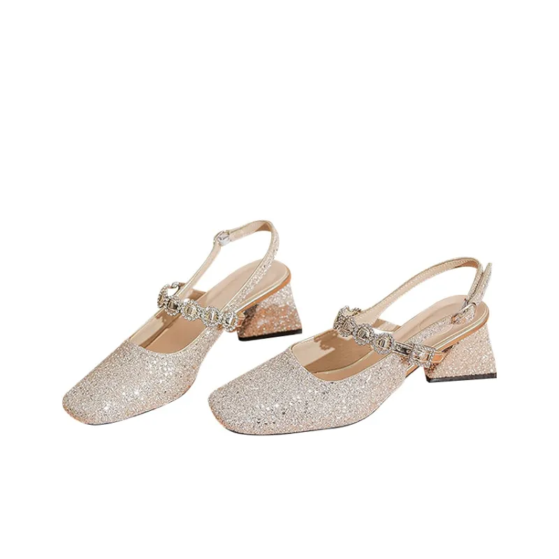 TADSW Chunky Heel High Heels Women's-3