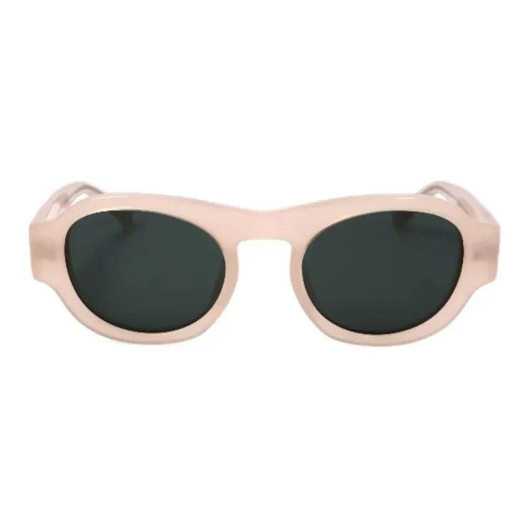 DRIES VAN NOTEN Acetate Oval Sunglasses Unisex Pink-1