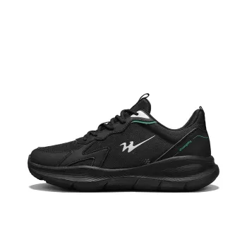 Binary Cushioning, Rebound, Lightweight, Anti slip Low Top Running Shoes Men's Black