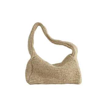 COS Straw Woven Handbag Mini Women's Beige
