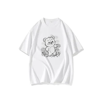 FAIRWHALE Drop Shoulder Sleeve T Shirt Women's