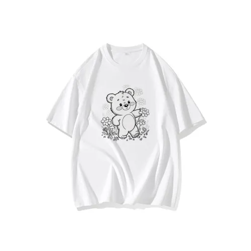 FAIRWHALE Drop Shoulder Sleeve T Shirt Women's