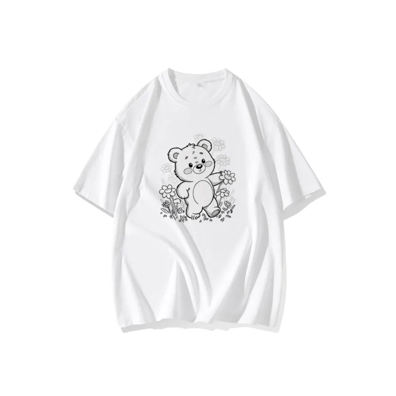 FAIRWHALE Drop Shoulder Sleeve T Shirt Women's-0