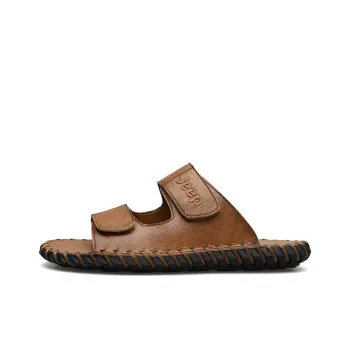 Jeep Rubber Sole Slip Resistant Abrasion Resistant Slide Slippers Men's
