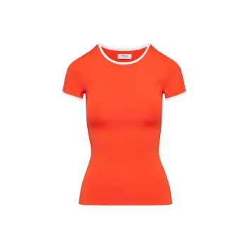 ARITZIA T Shirts Women's Poppy Red/White/Poppie Red/White
