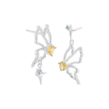 PIARA S925 Silver Earrings Women's