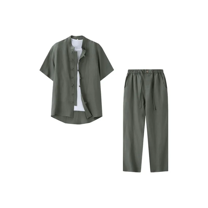 XUANSHENG Shirt Matching Set Men's-8