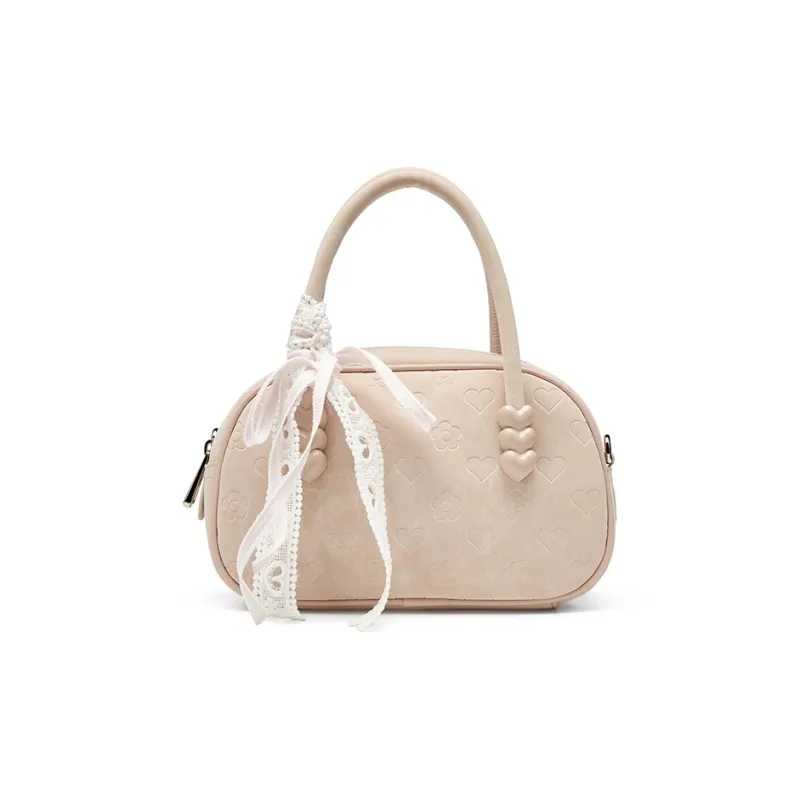 JOSINY Synthetic Leather Shoulder Bag, Crossbody Bag, Handbag Women's Ecru/Nude Pink/Light Yellow-7
