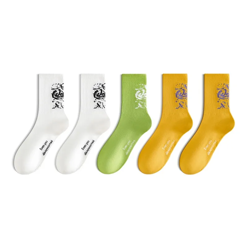 LUOLIAN Mid Calf Socks Men's 5 Pack-5