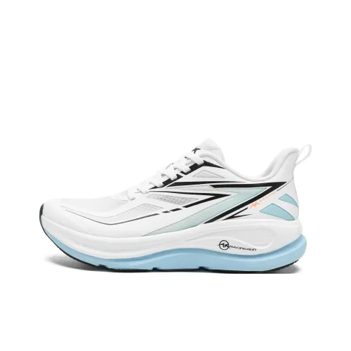 A.KNACKFUSS Low Top Running Shoes Unisex White Shadow Blue Leap