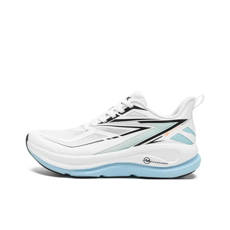 A.KNACKFUSS Low Top Running Shoes Unisex White Shadow Blue Leap-0