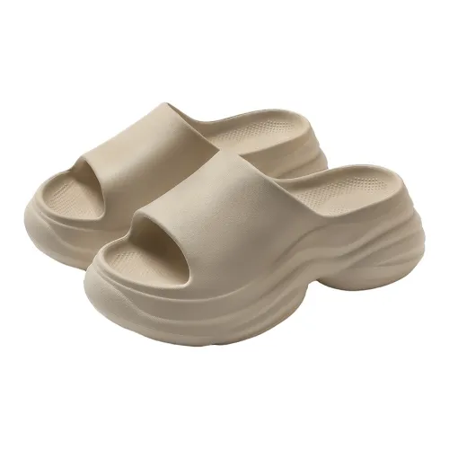 Ganshu Platform Slippers For Women's Seaside Beach Outerwear Home Slippers