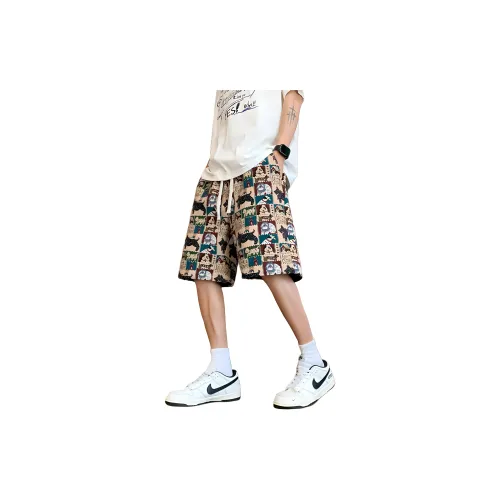 JIMI&JONS Casual Shorts Unisex Embroidery Dog