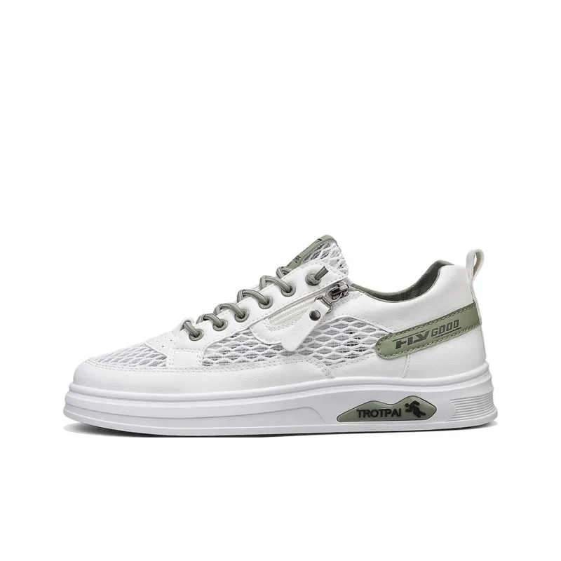 Sportful Skateboard Shoes Men Low Top White Khaki/White Green/Beige-4