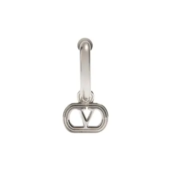 Valentino Palladium Plated Earrings Men's Silver