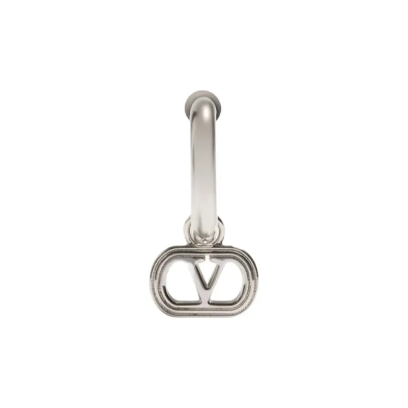 Valentino Palladium Plated Earrings Men's Silver-0