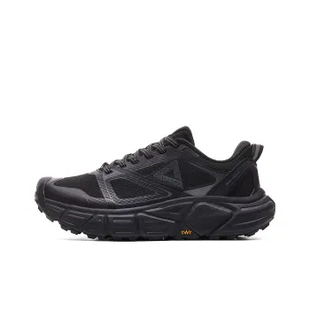 PEAK Cushioning, Slip Resistant, Rebound Low Top Running Shoes Men's Black Magnet Gray
