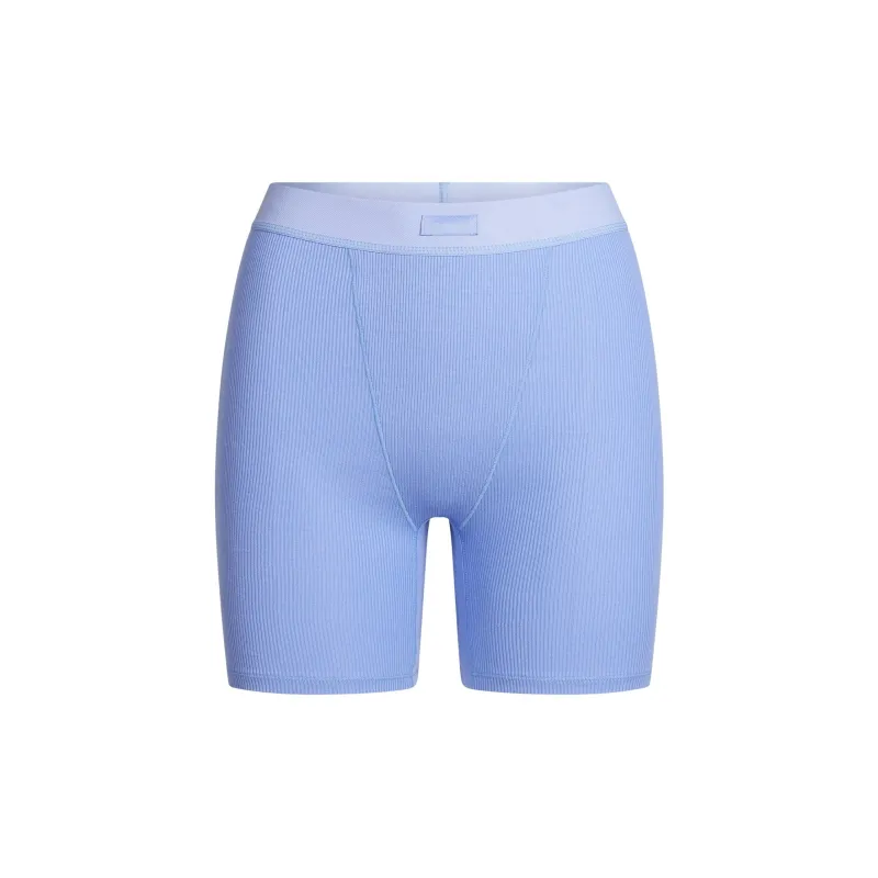 SKIMS SS25 COTTON RIB BOXER Shorts Women's 1 Pack-0