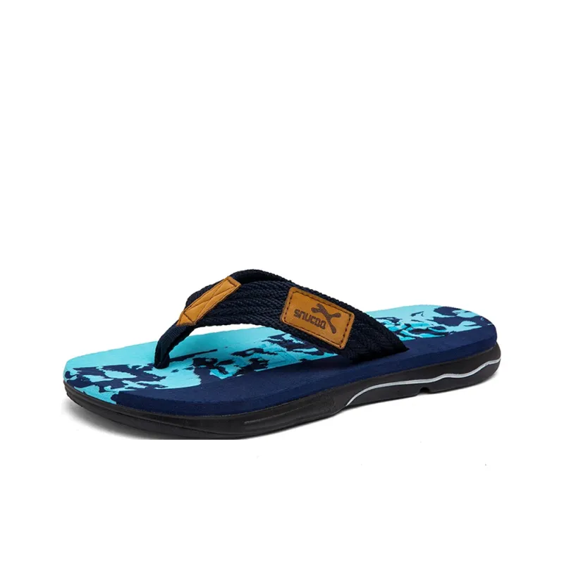 YUZHAOLIN Rubber Sole Abrasion Resistant Slip Resistant Flip Flops Men's-0