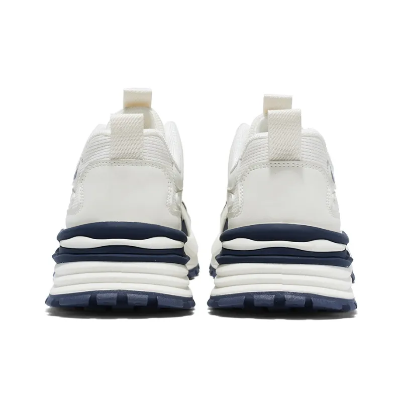 Binary Cushioning And Breathable Low Top Casual Shoes Men's Beige Blue-4