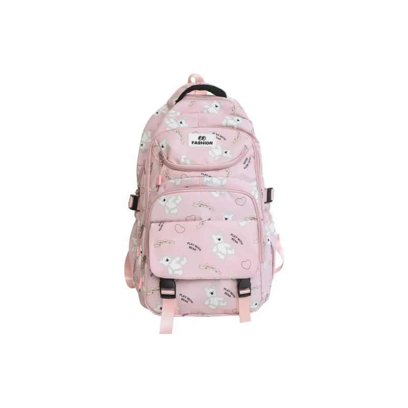 Yalu Nylon Backpack Regular Unisex Multicolor-6