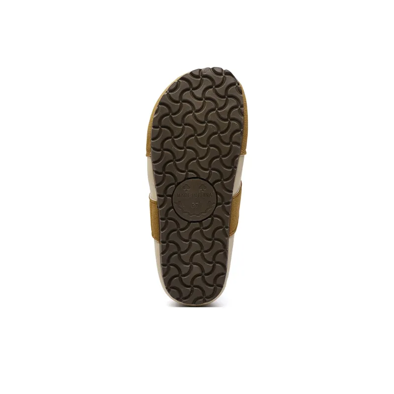 MUKALUO Rubber Sole Abrasion Resistant Slip Resistant Closed Toe Slippers Women's-16