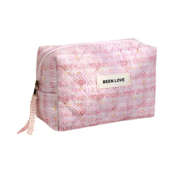 Gentle Welcome Embroidery Dream Octagonal Large Capacity Portable Makeup Bags