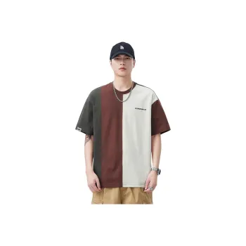 FAIRWHALE T Shirts Unisex Apricot & Brown & Gray