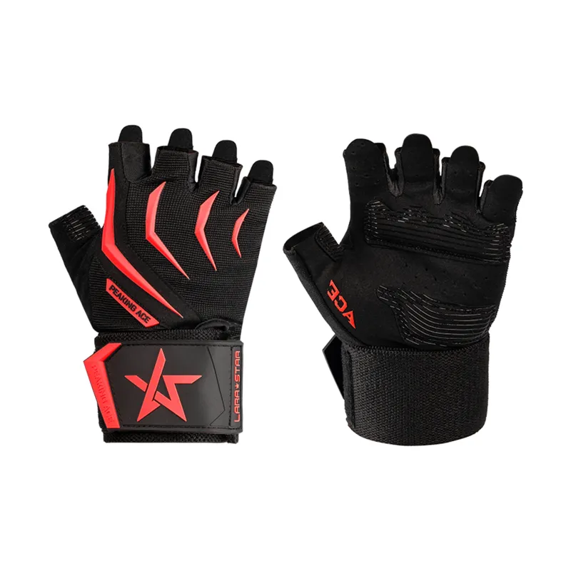 LARA STAR Fitness Gloves Protective Abrasion Resistant Palm Guard Slip Resistant Breathable Compression-38