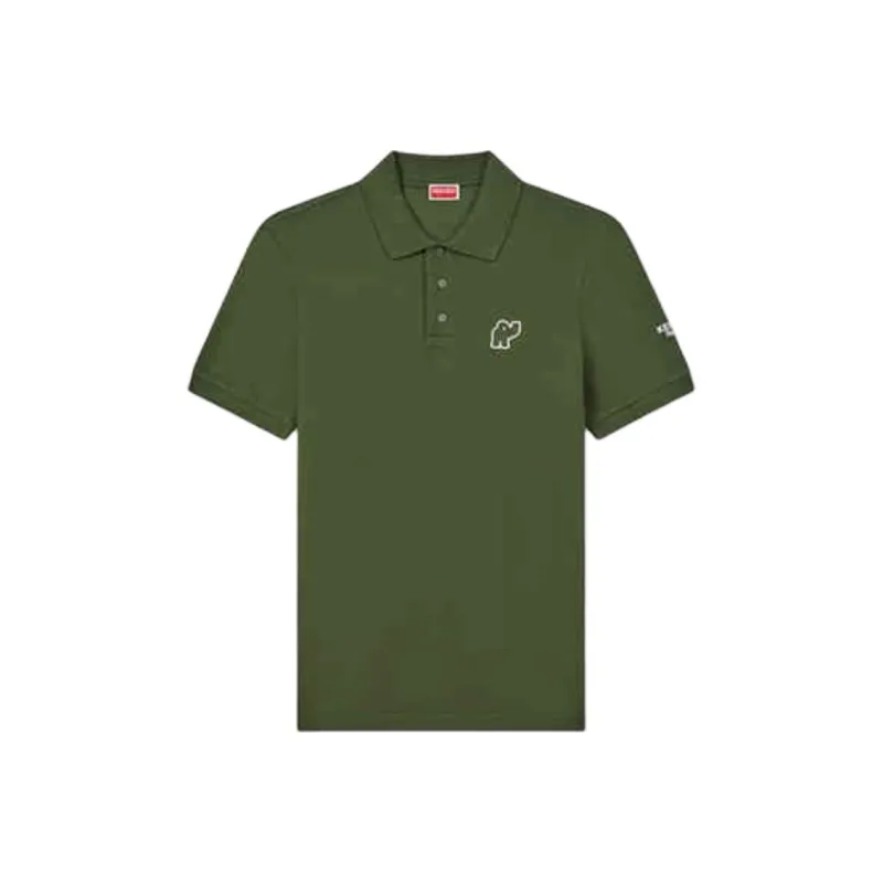 KENZO FW25 Polo Shirt Men's Gray Umber Khaki-0