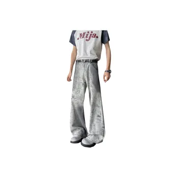 NVRFRGT Jeans Unisex Light Gray