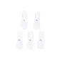 100% cotton 5-Pack Box Included (5-Pack White)-100% cotton Moisture-Wicking Antibacterial/O-Silhouette Hair Loss Prevention