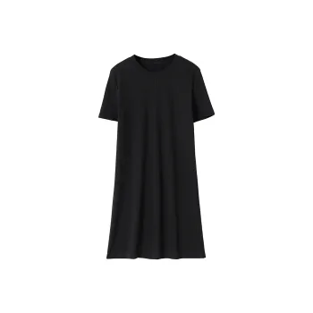 SOON FLOWER Short Sleeved Dress Women's Black