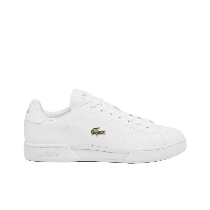 LACOSTE Wear resistant And Lightweight Low Top Skateboard Shoes Women's White-1