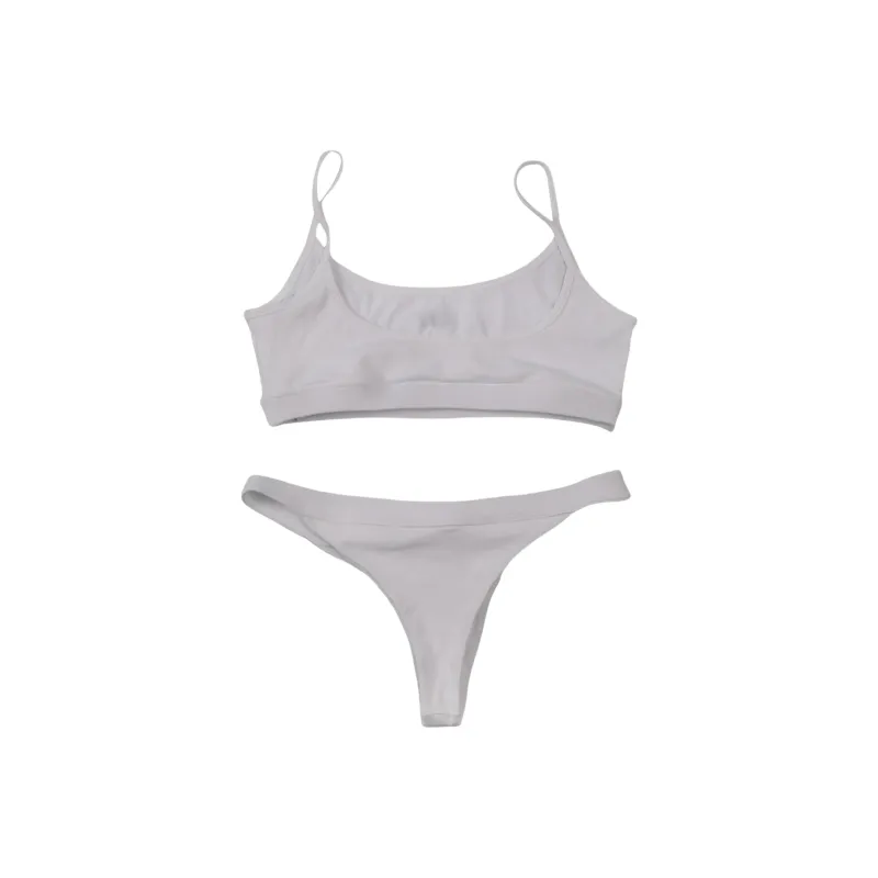 OFF WHITE Rib Ly Bella Bikini White/Black-1