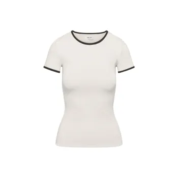 ARITZIA T Shirts Women's Matte Pearl/Black/Matte Pearl Color/Black