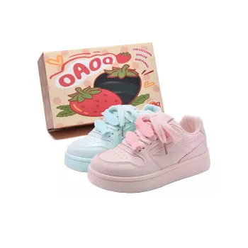 OAOQ Cushioning, Abrasion Resistant, Lightweight, And Breathable Low Top Platform Skateboard Shoes Unisex