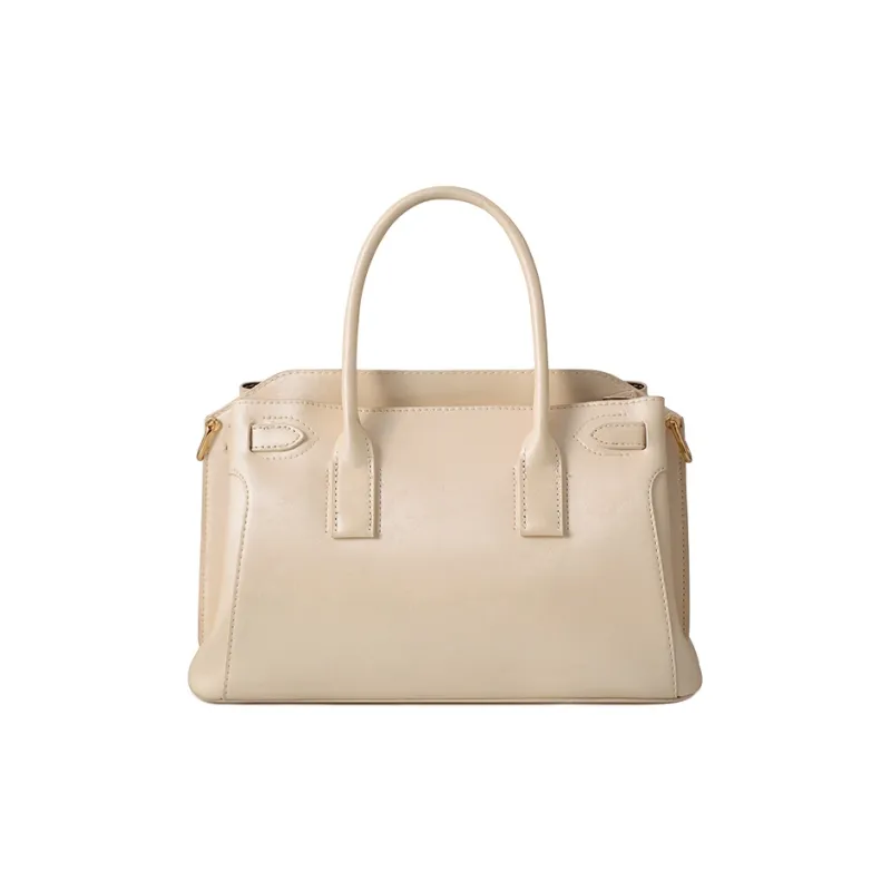 Vigno Synthetic Leather Shoulder Bag, Crossbody Bag, Handbag Regular Women's Ecru-3