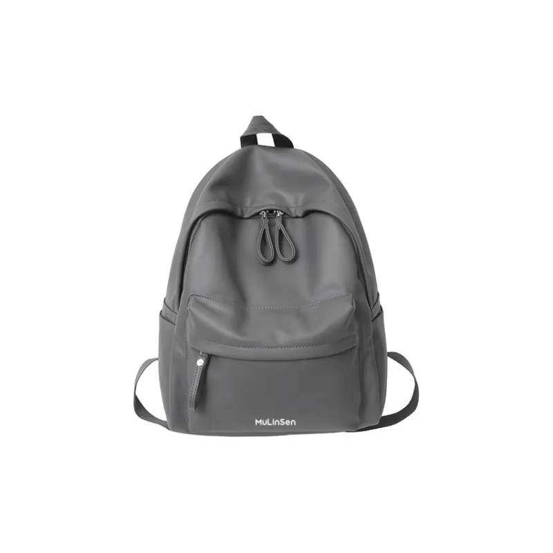 Mulinsen Polyester With PU Backpack And Laptop Bag Regular Unisex White/Black/Ecru/Gray-4