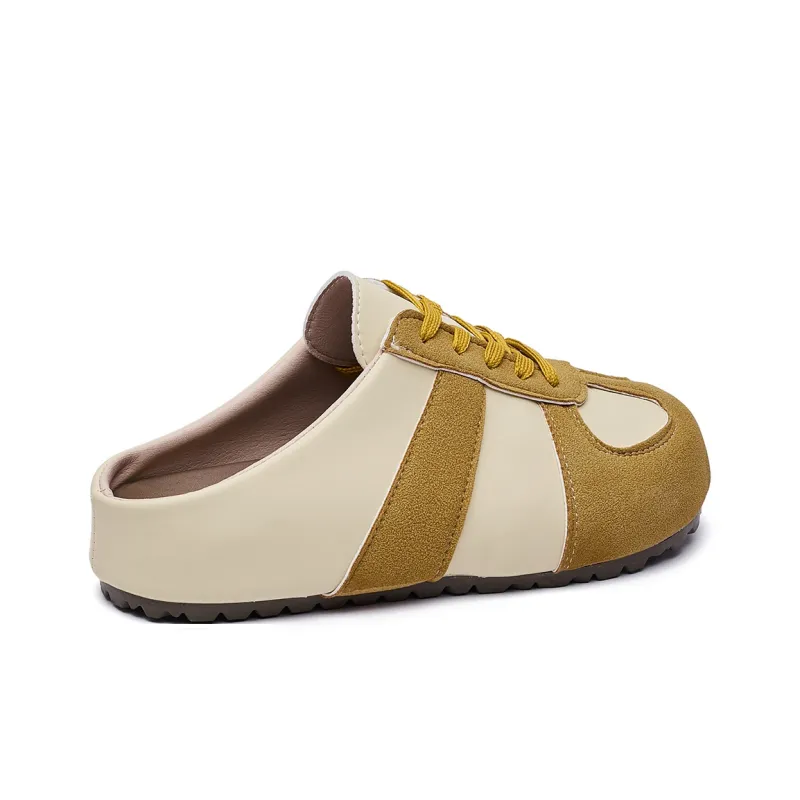 MUKALUO Rubber Sole Abrasion Resistant Slip Resistant Closed Toe Slippers Women's-14