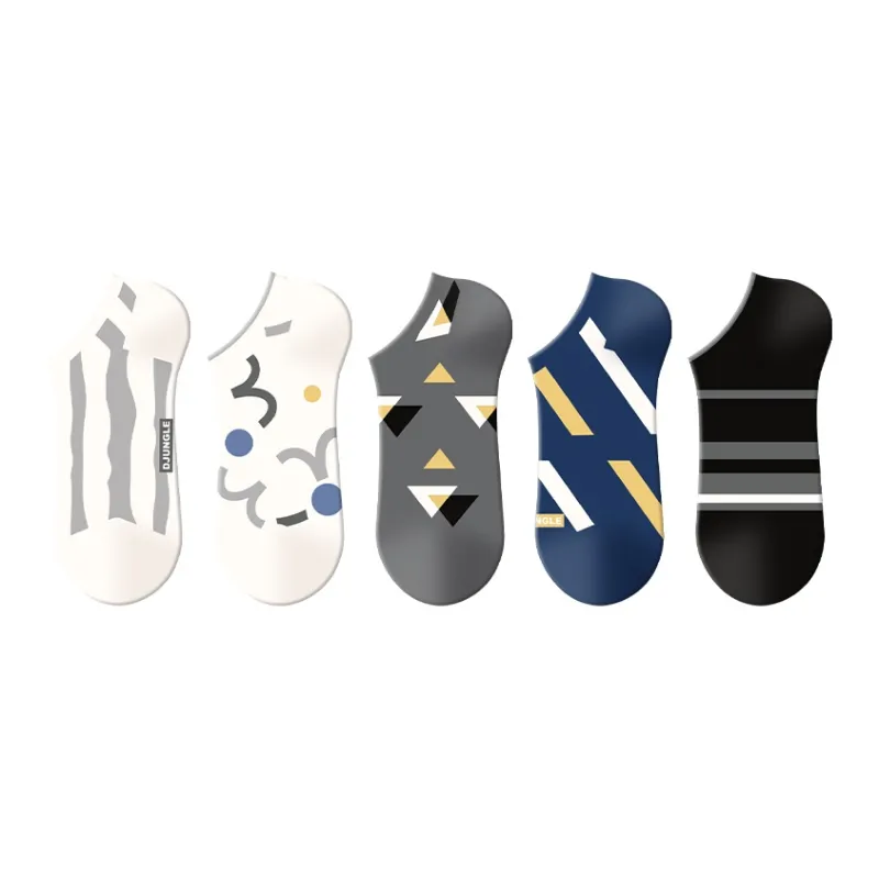 DJUNGLE No Show Socks Unisex 5 Pack-0