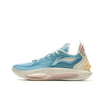 LiNing JB3 Coverage Anti Rollover Low Top Basketball Shoes Men's Wave Blue Ivory