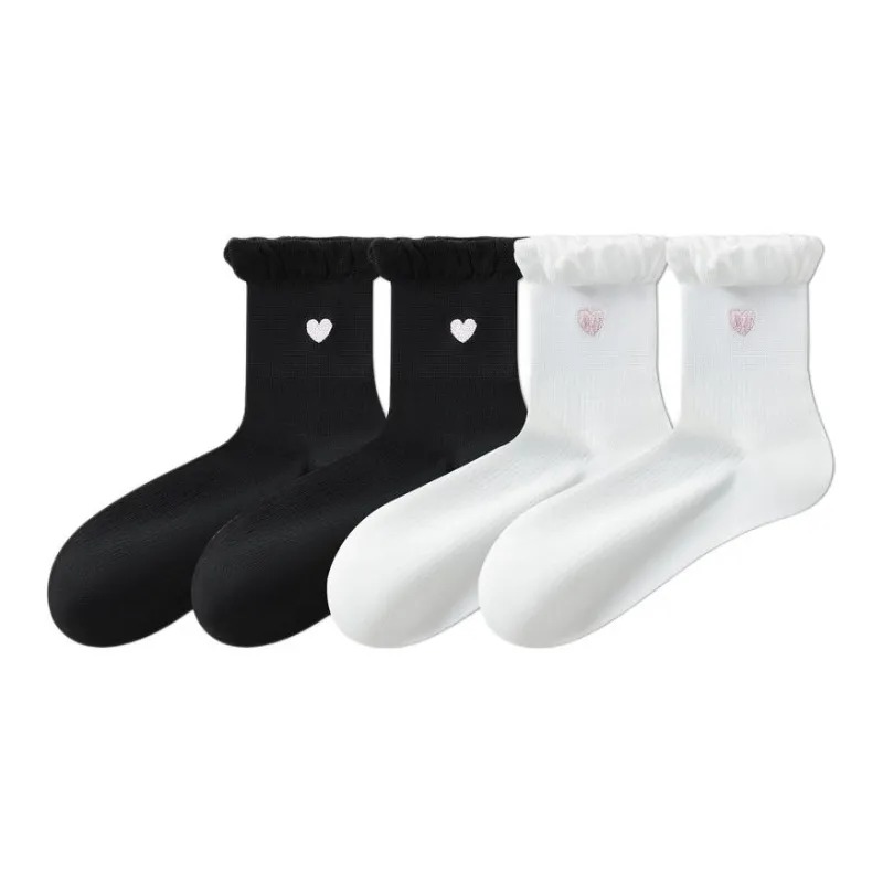 Temooues Mid Calf Socks Women's Combo Set-4