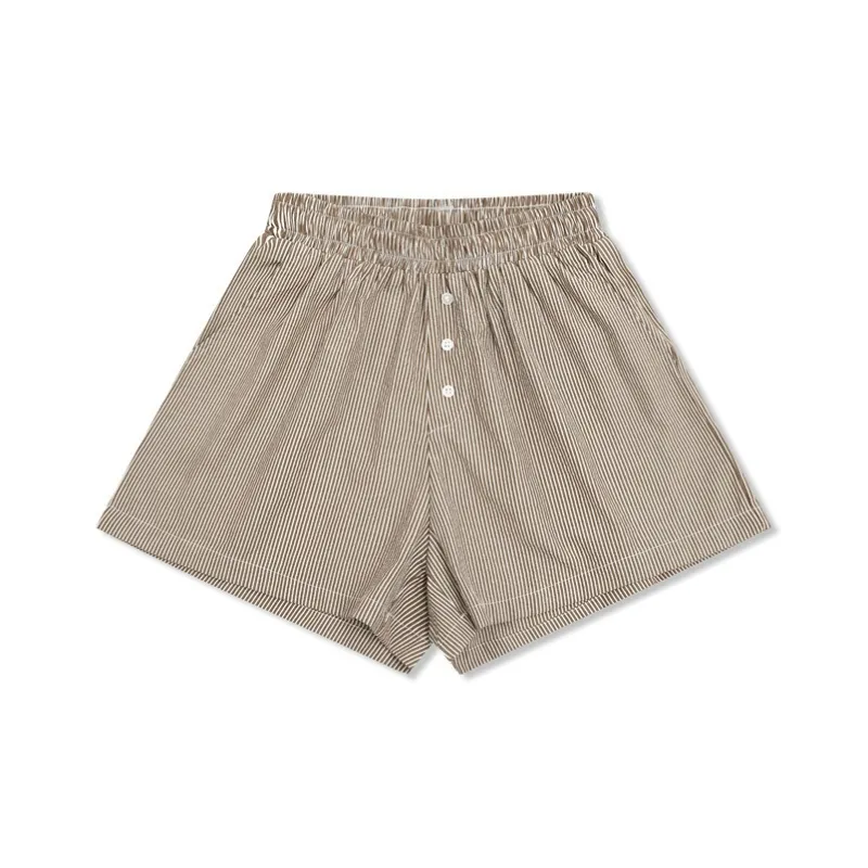 Vine Color Casual Shorts Women's-5