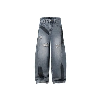 A02 Jeans Unisex Color Blocking