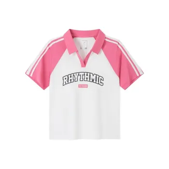 XTEP Polo Shirt Women's Raw White/Hawk Red